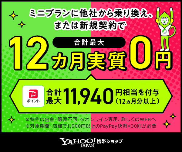 合計最大12ヵ月実質0円_LINEMO
